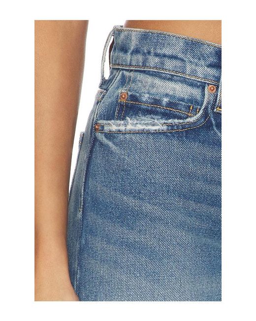 GRLFRND Blue Graham Low Rise Straight