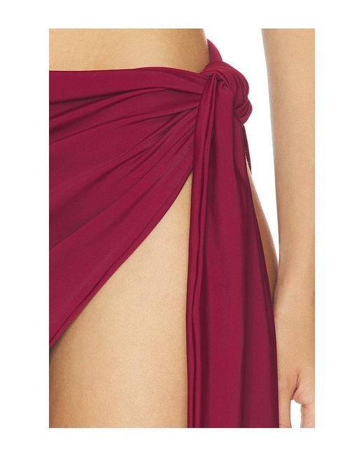Divino Seas Red Sesh Mini Skirt