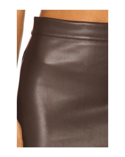 Susana Monaco Black Faux Leather Pencil Skirt