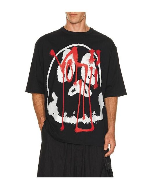 Y-3 Red Skullgfx Tee for men