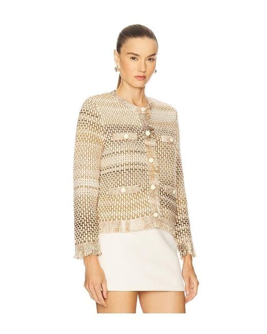 Veronica Beard Natural Sariyah Knit Jacket