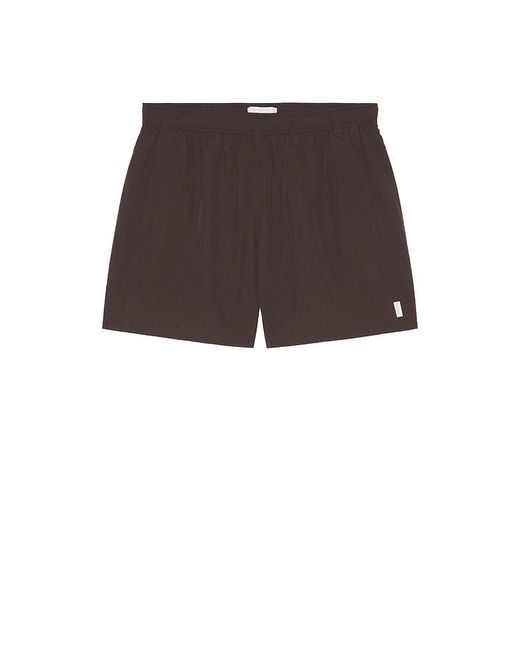 AUTO-REPLY Black 5.5 Solid Sebastian Swim Trunk for men