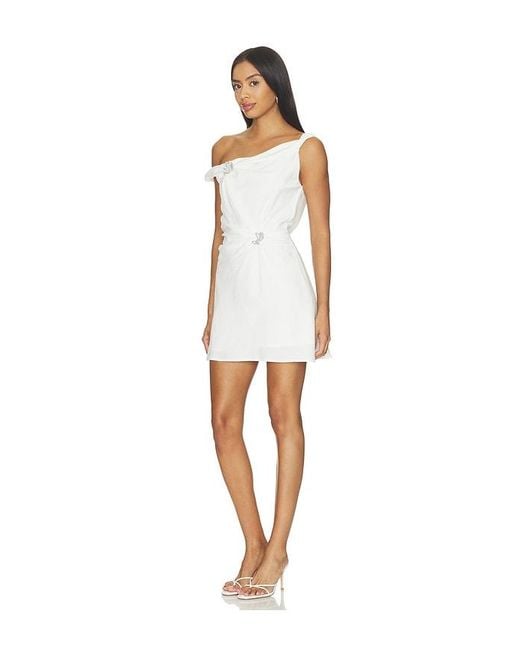 MOTHER OF ALL White Ethel Ripple Mini Dress