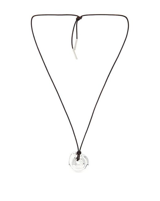 Loren Stewart Black Tumbled Shell On Cord