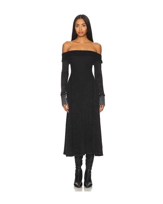 Free People Monty ミディ丈ドレス Black