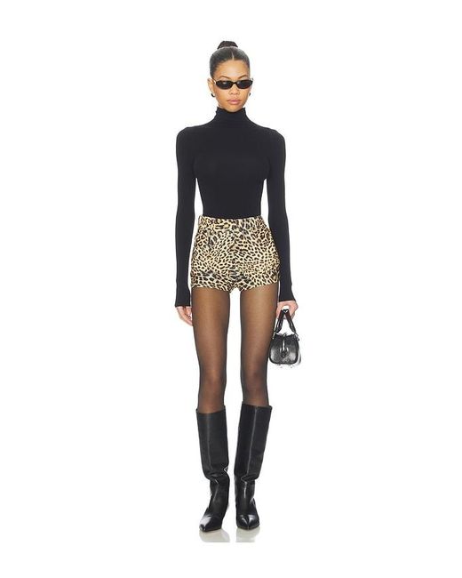 Norma Kamali Black High Waist Short