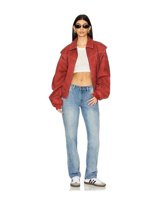 One Teaspoon Blue Truckers Mid Waist Straight Leg Jeans