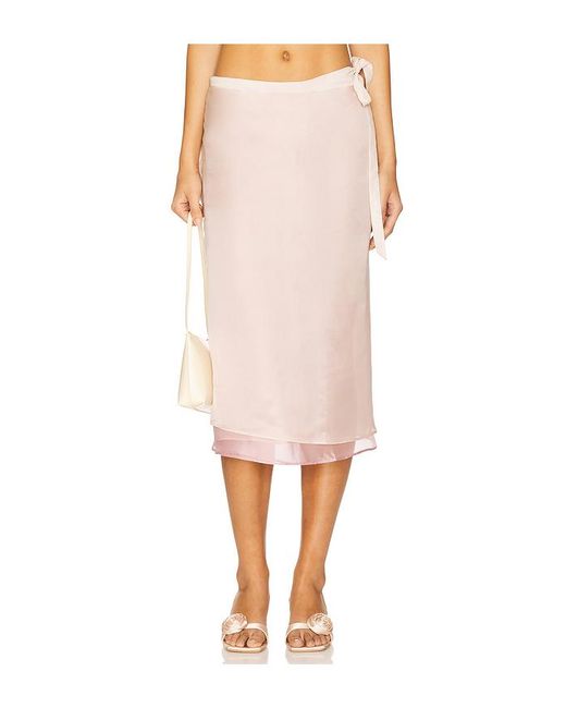 Lovers + Friends Multicolor Amber Midi Skirt