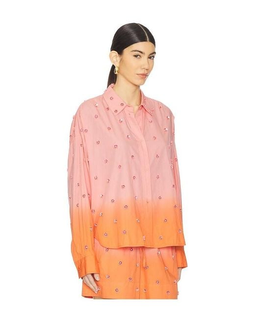 Camisa Adornada Harkansas En Color Rose, Talla En Essentiel Antwerp de color Pink