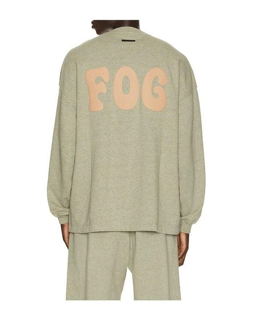 Fear Of God Natural Merch Long Sleeve Tee for men