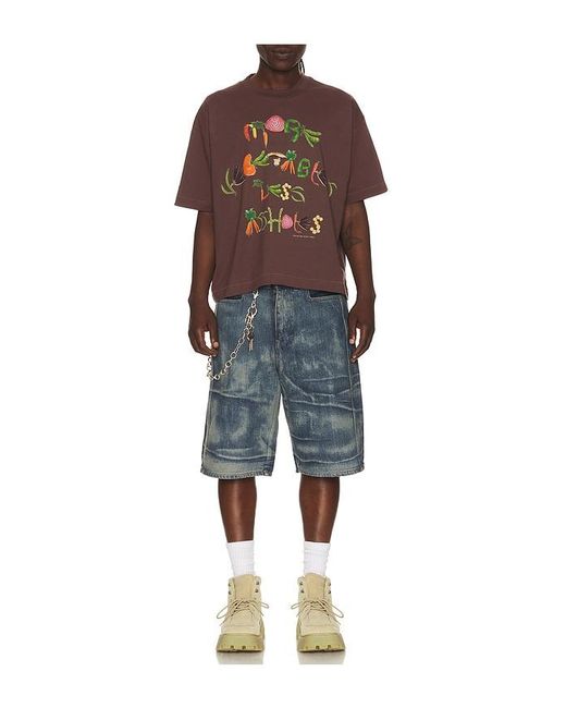 JUNGLES Brown More Vegetables Tee for men