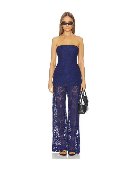 Amanda Uprichard Blue Mariko Pants