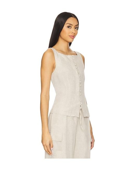 Top Sin Mangas Formoso En Color Gris Talla En Ciao Lucia de color Natural