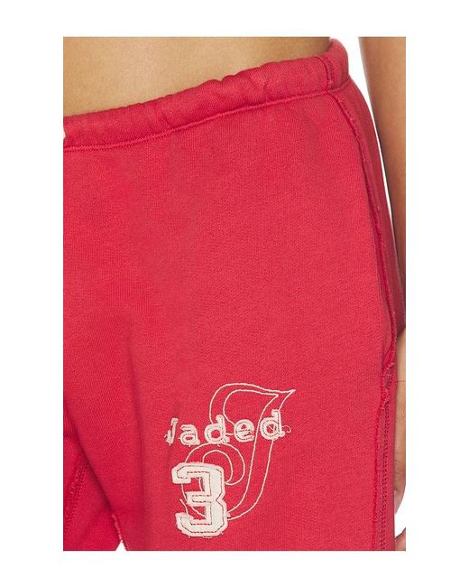 Jaded London Red Cleo Jogger
