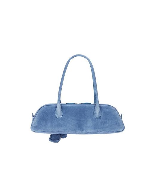 Magda Butrym Blue Brigitte Trapeze Suede Bag