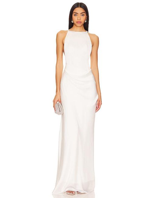 Ceren Ocak White Satin Dress