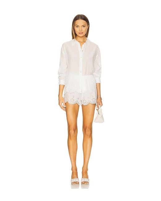 LoveShackFancy White Orsay Top
