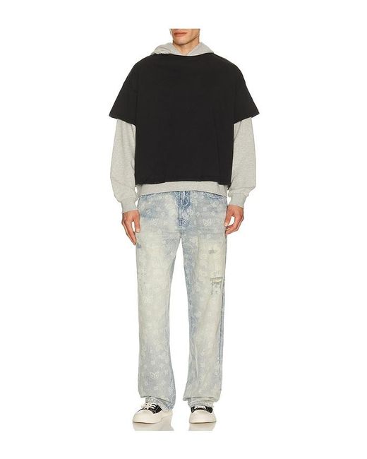 Ryoko Rain Blue Paisley Jeans for men