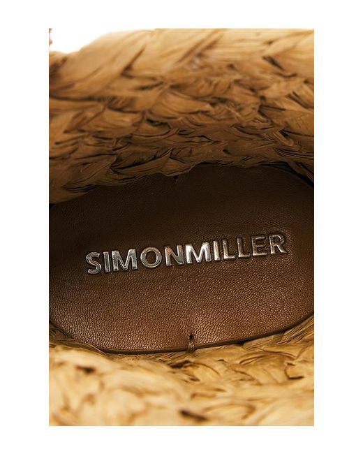 Simon Miller Orange Beaded Mercado Mini Tote Bag