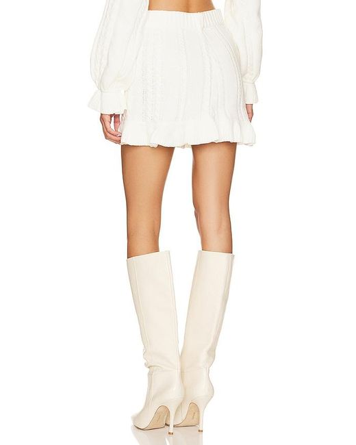Show Me Your Mumu White Ridley Ruffle Skirt