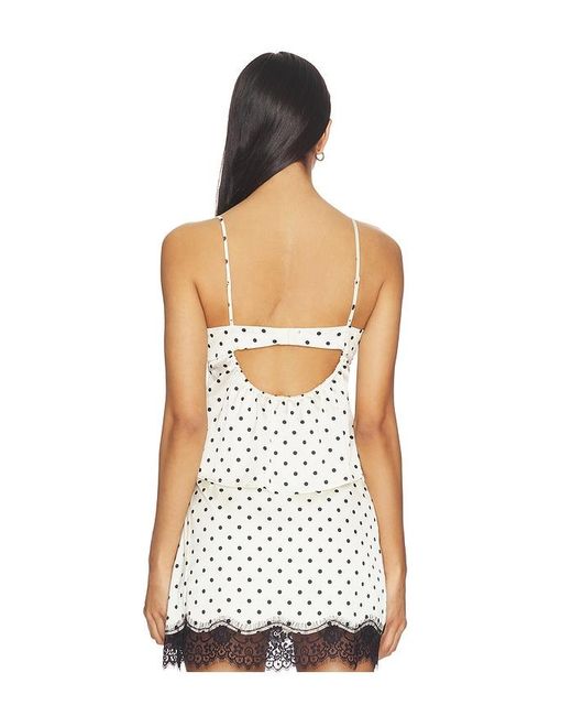 Babette Camisole Top en Cream For Love & Lemons en coloris White