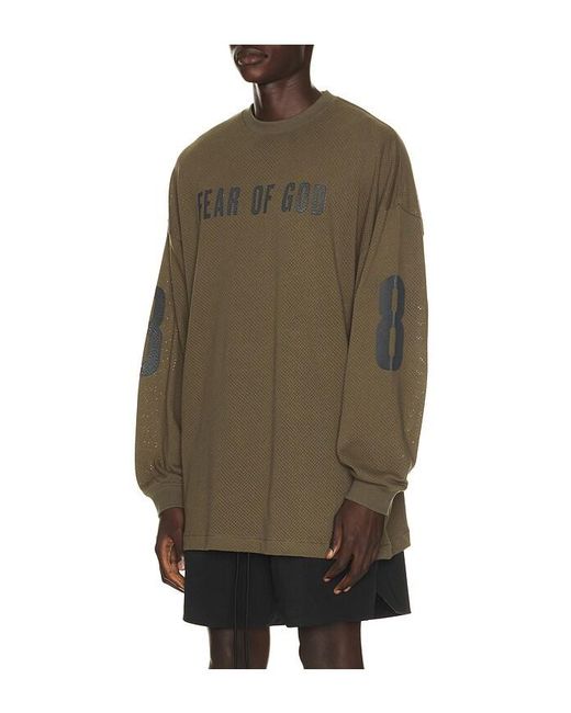 Fear Of God Natural Merch Long Sleeve Tee for men
