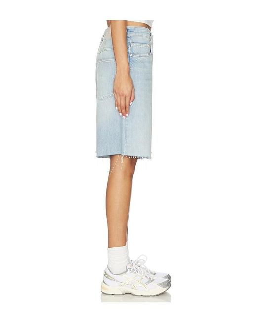 Free People Blue X We The Free Montana Undone Hem Short