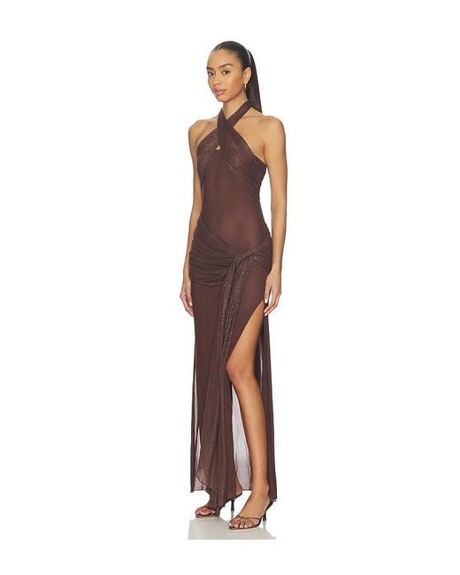 Kim Shui Brown Mesh Dress