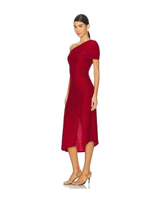 Diane von Furstenberg Red Midi-Kleid Agustin