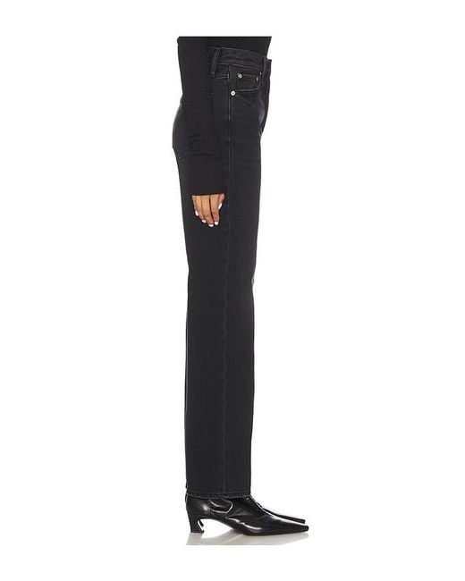 Pistola Black Cassie Petite Super High Rise Straight Jeans