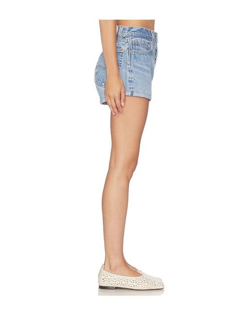 Re/done Blue Levi's Alexa Short