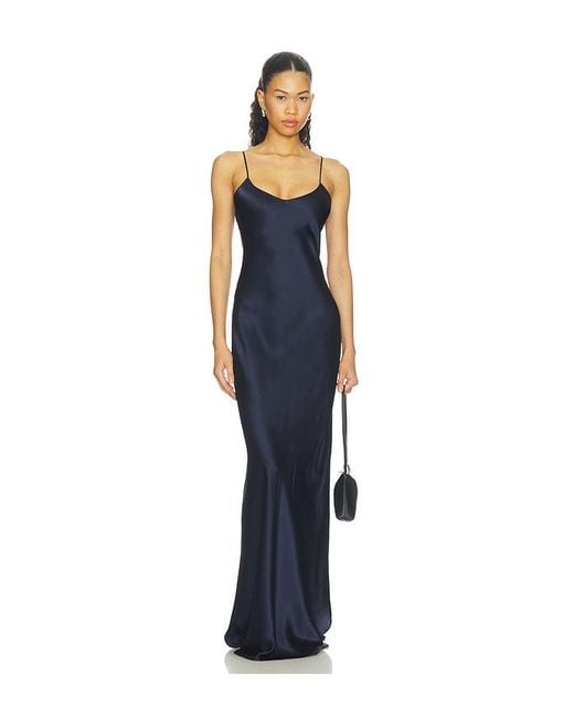 Nili Lotan Blue Cami Gown