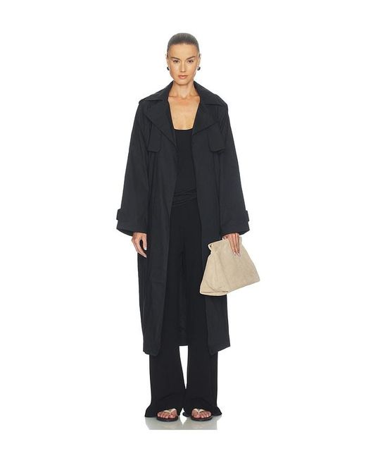ÉTERNE Black Soft Jersey Hedi Top