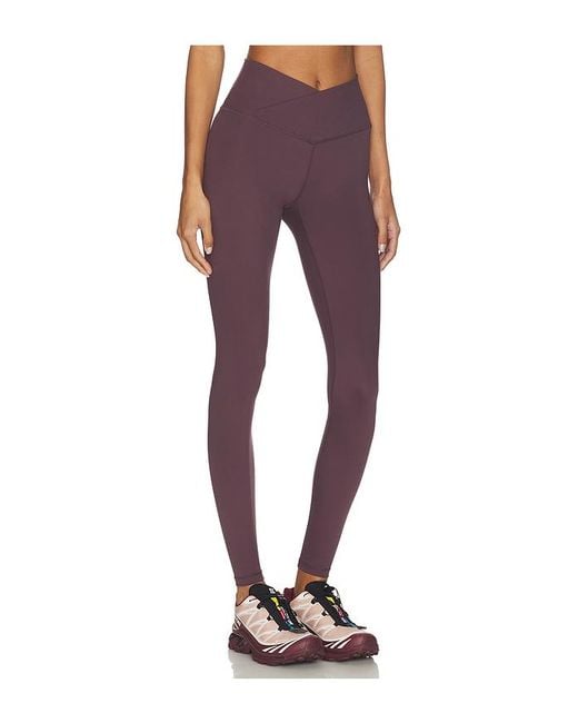 WellBeing + BeingWell Red Flowwell Callista Crossover Legging