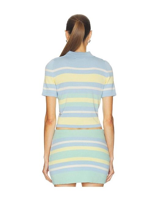 SER.O.YA Blue Panie Knit Top