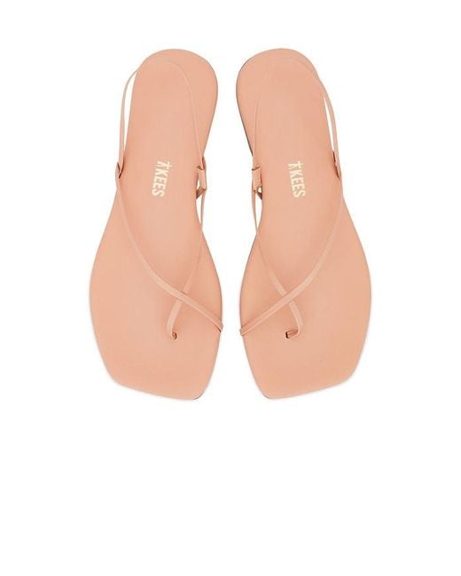 TKEES White Square Toe Millie Sandal