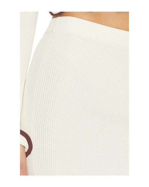 Lovers + Friends White Bella Mini Skirt