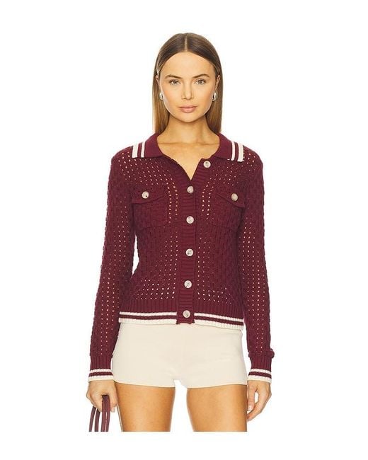 Heartloom Red Posey Cardi
