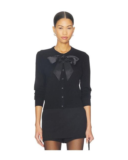 FAVORITE DAUGHTER Black The Take A Bow Cardigan
