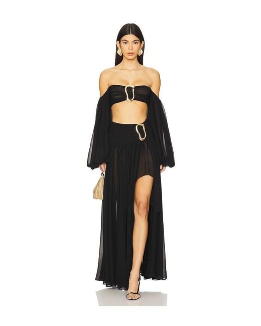 Michael Costello Black X Revolve Blair Crop Top