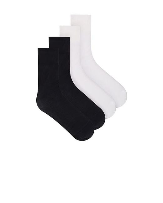 Lovers + Friends Black Knee-High Nylon Sock Pack