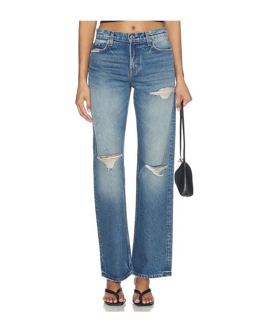 GRLFRND Blue Graham Low Rise Straight