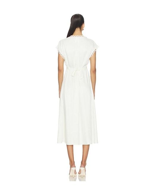 Sleeper White The Genus Rosa Satin Dress