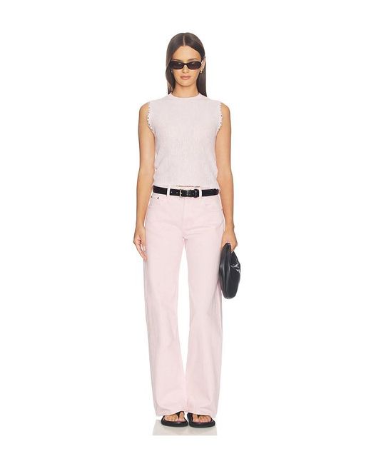 Helmut Lang Pink Undone Edge Tank