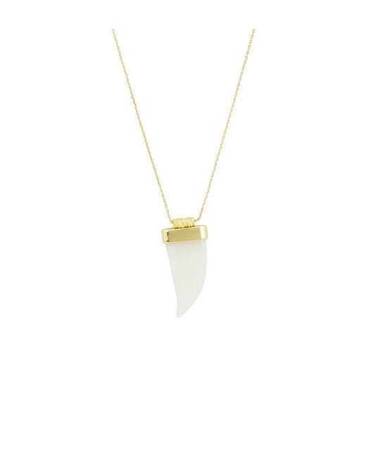 Anni Lu White Jaws Big Wave Necklace