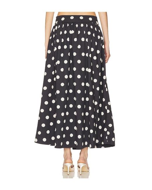 Lovers + Friends Black Deven Midi Skirt