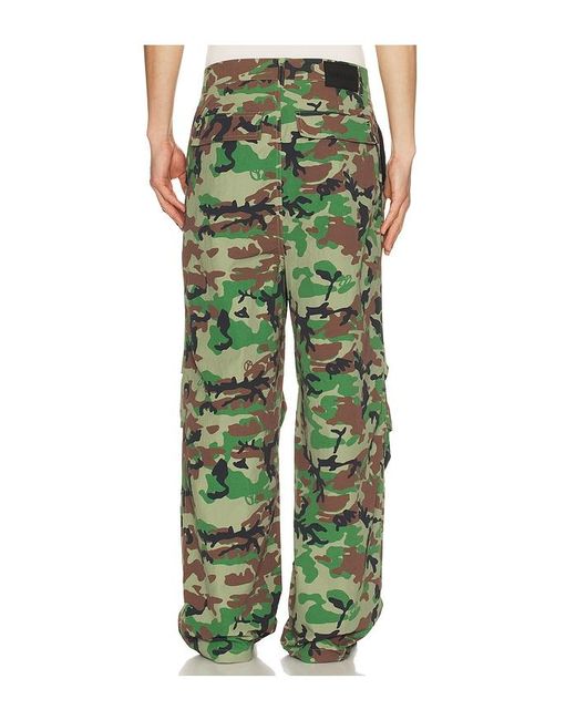 Babylon Green Ripstop Camo Pants for men