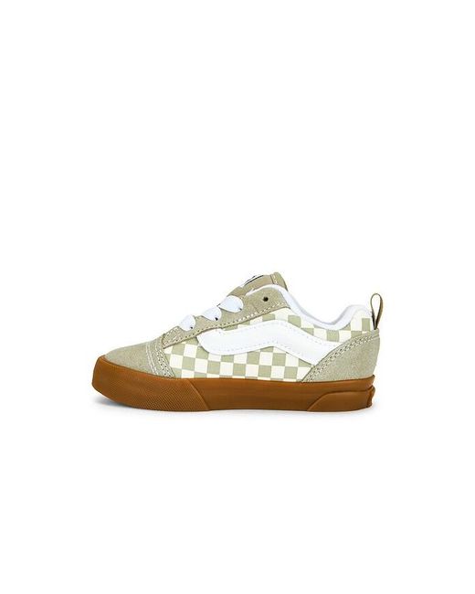 Vans White Toddler Knu Skool Elastic Lace