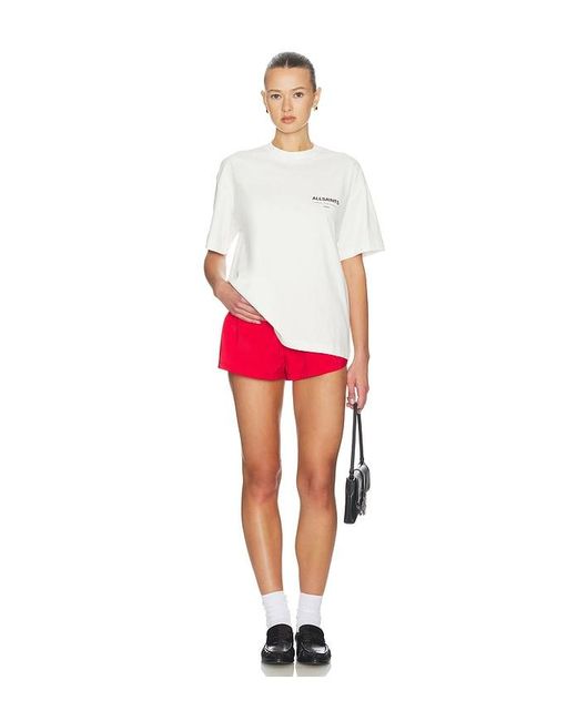 AllSaints White Etta Ashen Tee