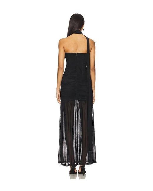 Runaway the Label Black Lillie Corset Maxi Dress